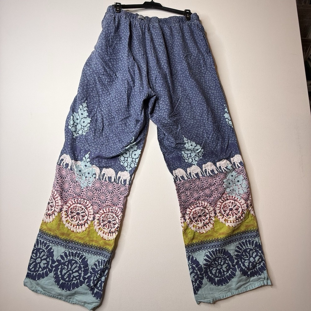 Punjammies Sudara Women's Lounge Pants Boho Cotton Wide Leg Size Large